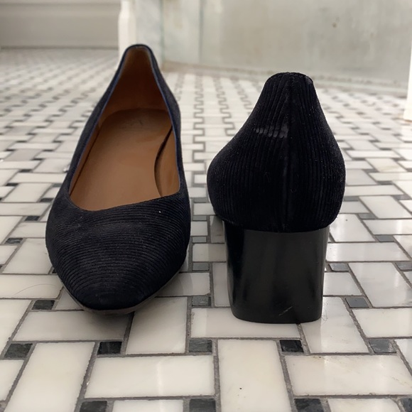 AQUATALIA dark navy corduroy pumps - Picture 4 of 7